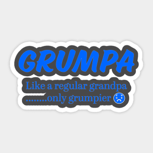 Grumpy Grandpa Sticker